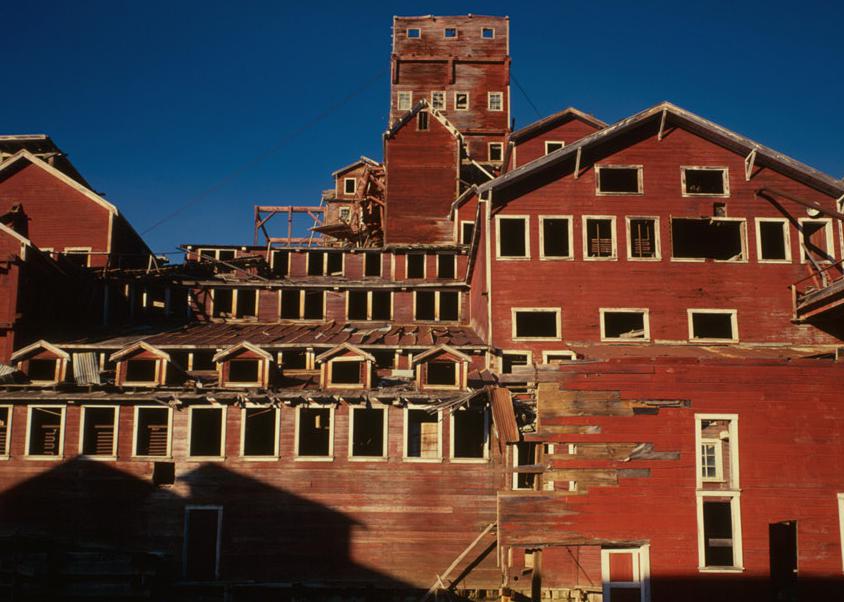The Kennecott Copper Mines, McCarthy Alaska 1982 CONCENTRATION MILL, LOOKING EAST