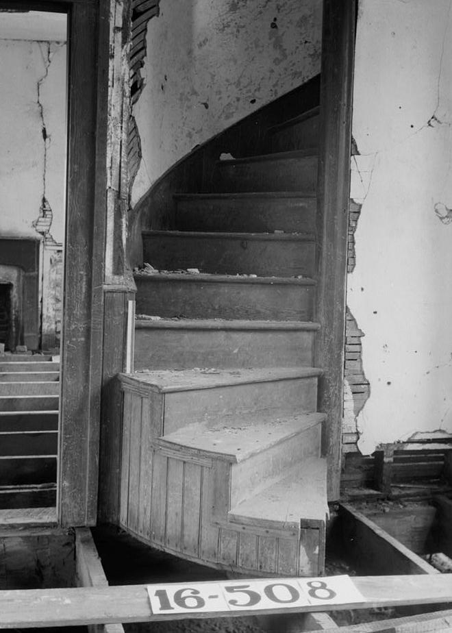 Spring Villa House, Opelika Alabama January 20, 1934. DETAIL OF STAIRS.