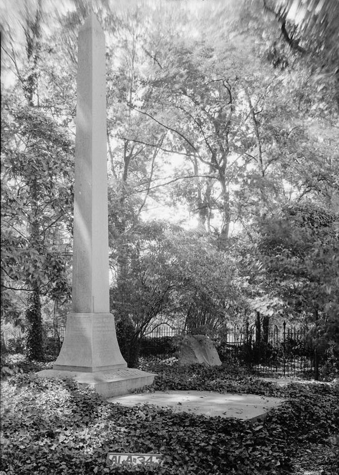 Joseph Wheeler Plantation, Wheeler Alabama 1935 VIEW IN CEMETERY, AT REAR OF HOME, TOWARD NORTH WEST