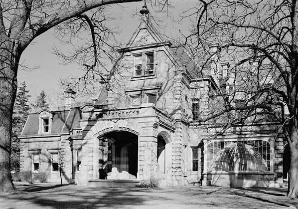 Lockwood-Mathews Mansion, Norwalk Connecticut 1961 WEST (FRONT) ELEVATION