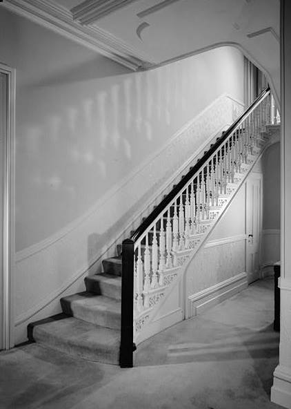 Mrs. Zalmon Wakeman House, Southport Connecticut 1966 DETAIL STAIRCASE