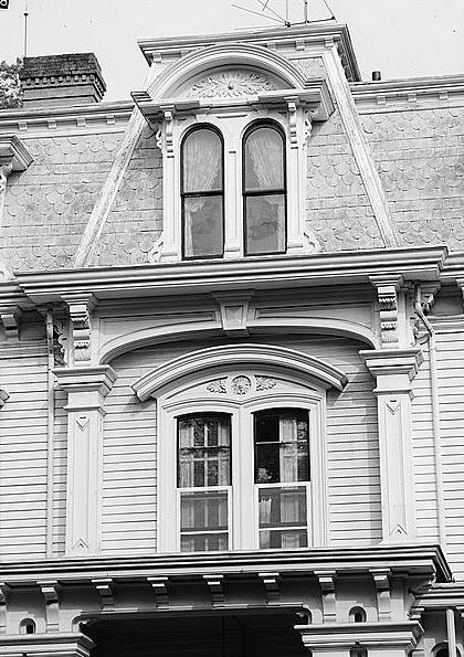 Mrs. Benjamin Pomeroy House, Southport Connecticut 1966 DETAIL OF SECOND FLOOR CENTER WINDOW, EXTERIOR