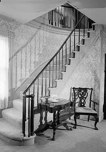 Captain William Webb Wakeman House, Southport Connecticut 1966 GENERAL VIEW OF STAIRWAY