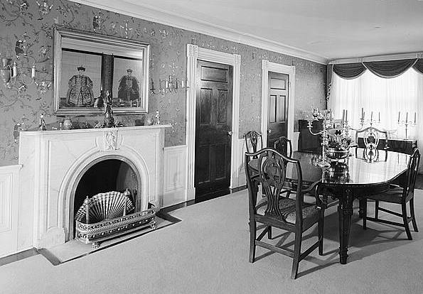 Captain William Webb Wakeman House, Southport Connecticut 1966 GENERAL VIEW OF DINING ROOM