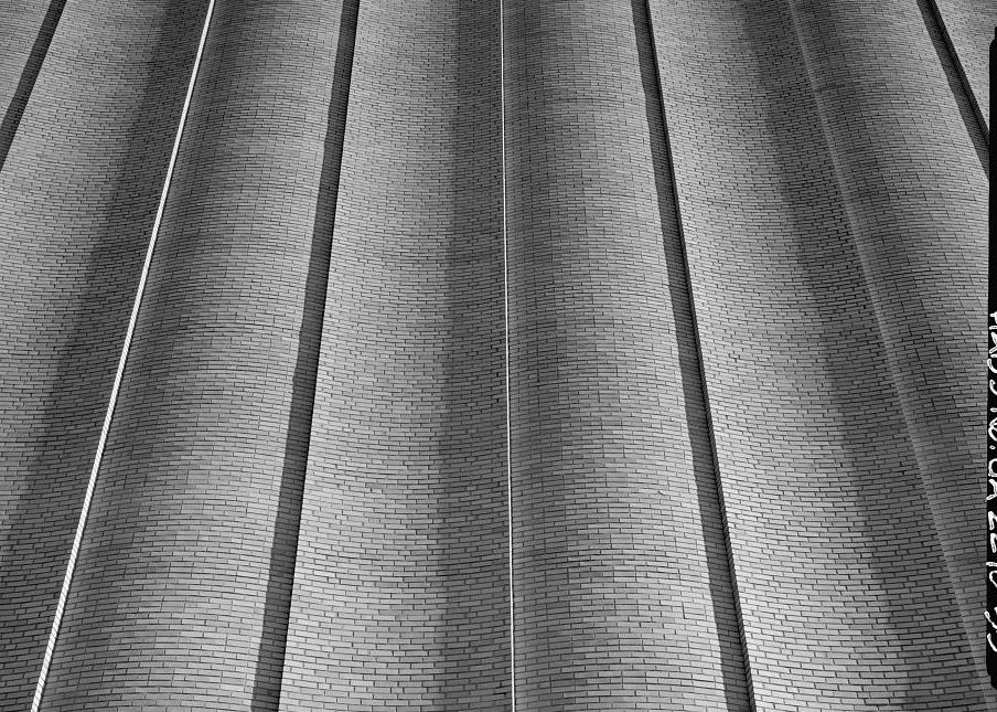 Rich's Downtown Department Store, Atlanta Georgia 1994  View of undulating facade detail, from south side of 1946/1948 store for homes looking up.