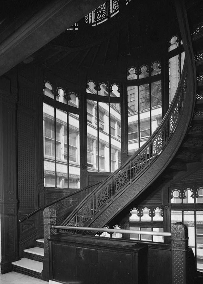 Rookery Building, Chicago Illinois 1967 INTERIOR  STAIRTOWER