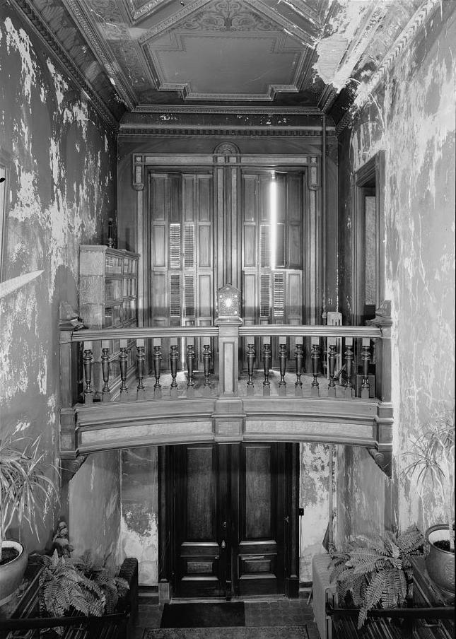 Hegeler Carus Mansion, La Salle Illinois 2008 First floor, main hallway, orchestral landing and south stairs