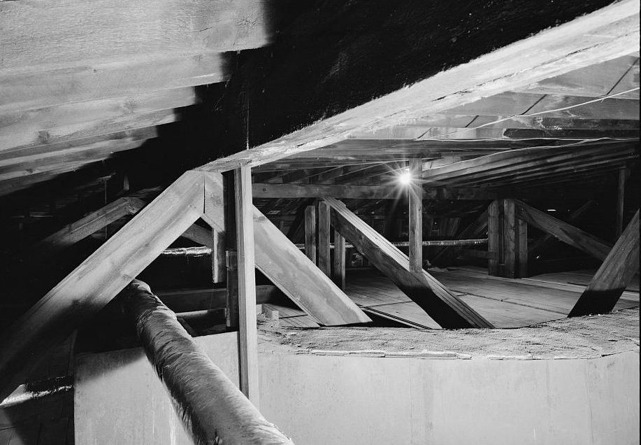 Hegeler Carus Mansion, La Salle Illinois 2008 Attic, crawl space, view east and southeast from north center