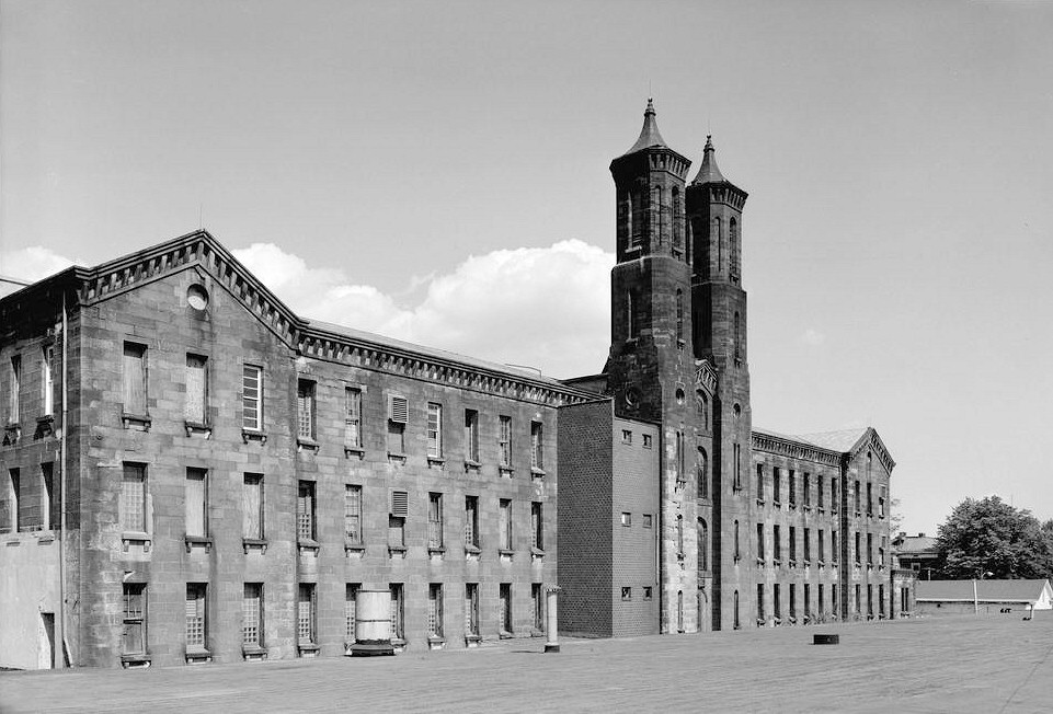 Indiana Cotton Mills, Cannelton Indiana 1974 SOUTHWEST (FRONT) ELEVATION FROM WEST