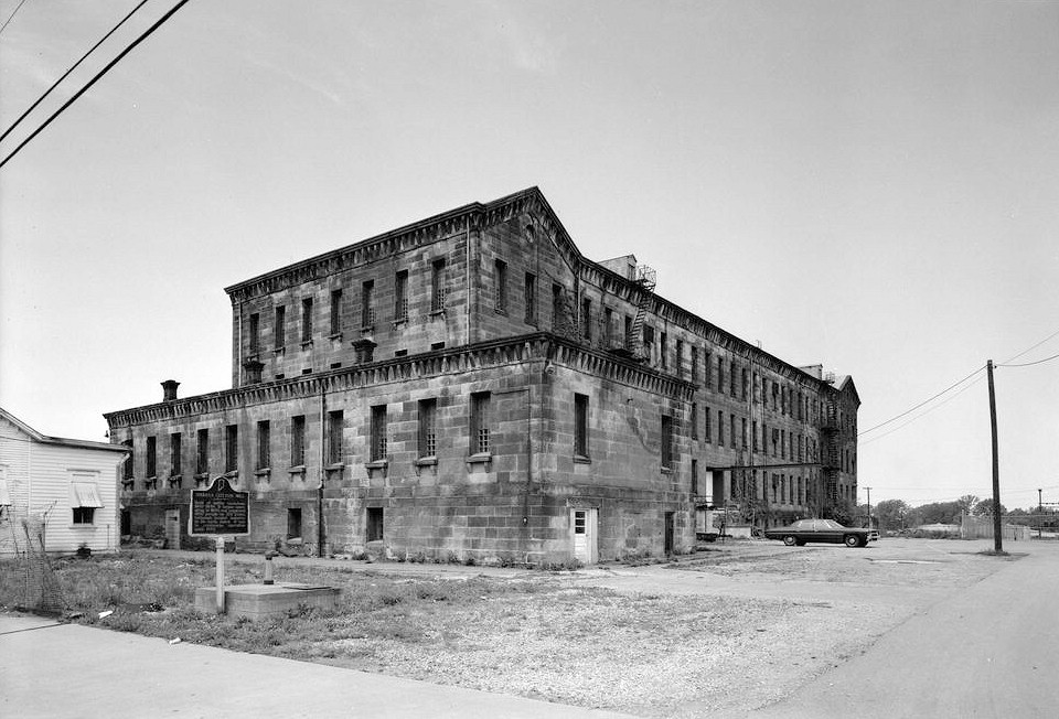 Indiana Cotton Mills, Cannelton Indiana 1974 VIEW OF SOUTHEAST END FROM EAST