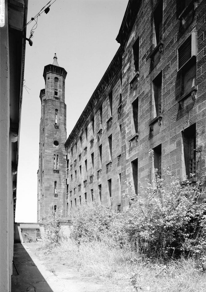 Indiana Cotton Mills, Cannelton Indiana 1974 VIEW FROM GROUND LEVEL OF SOUTHWEST ELEVATION FROM EAST