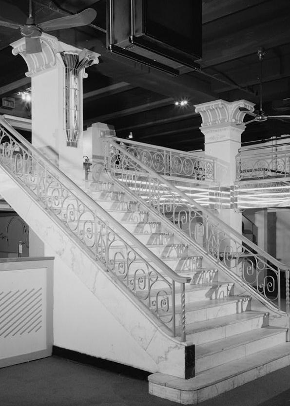 Schnull & Company Building, Indianapolis Indiana 1989 Detail, first floor stair to mezzanine