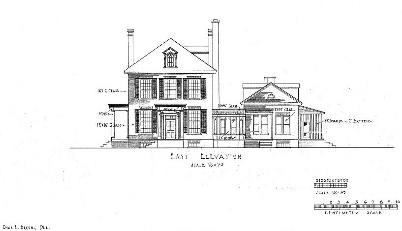 William Henry Harrison House, Vincennes, Indiana East Elevation