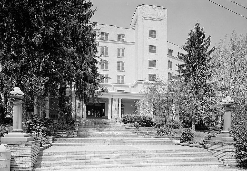 West Baden Springs Hotel, West Baden Indiana 1974 VIEW OF SOUTH (MAIN) ENTRANCE