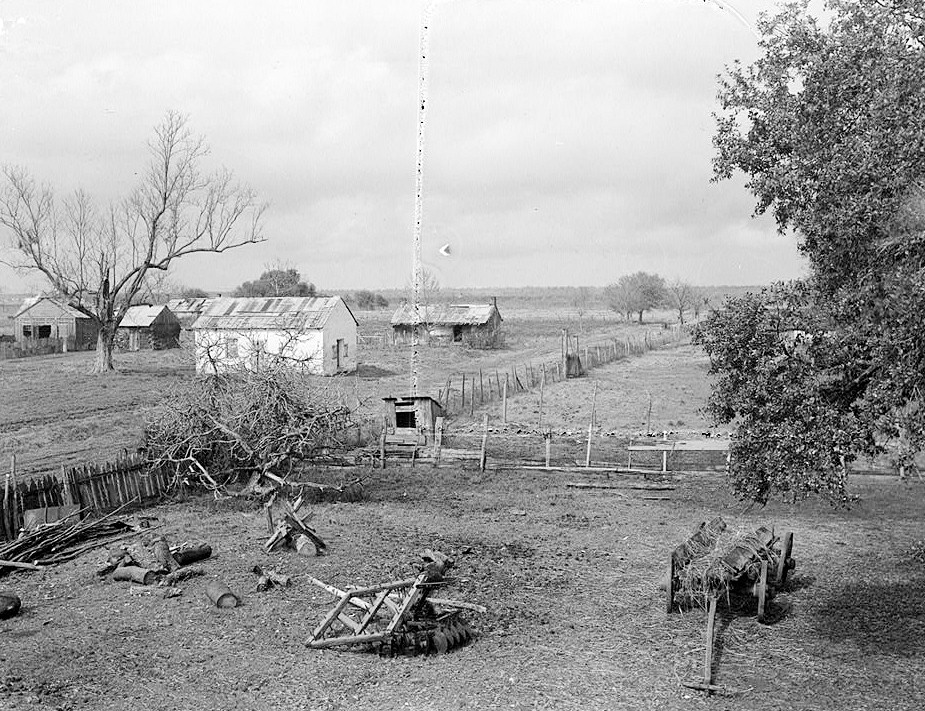Ormond Plantation, Destrehan Louisiana 1934 SLAVE QUARTERS - VIEW FROM SOUTH WEST WING