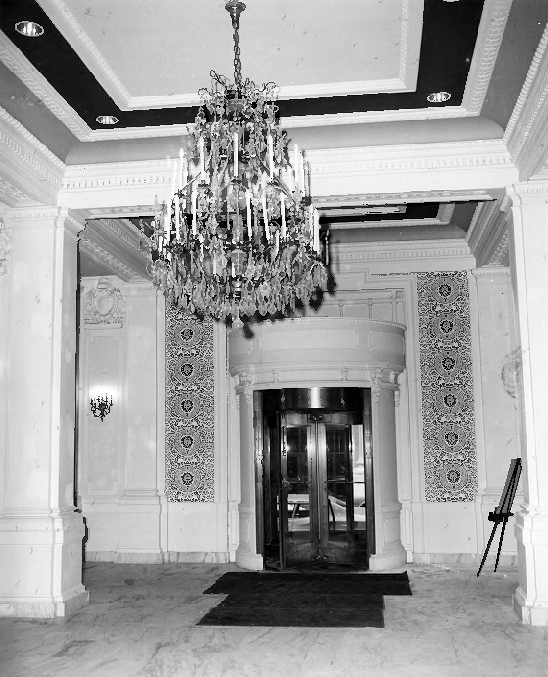Belvedere Hotel, Baltimore Maryland 1977 North Entrance Lobby