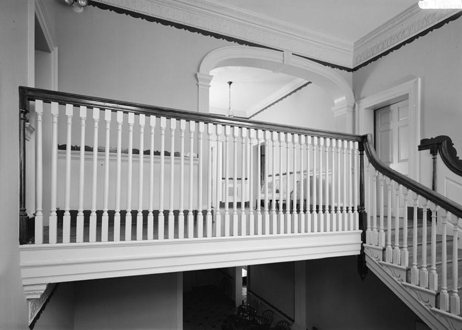 Montpelier - Snowden House, Laurel Maryland SECOND FLOOR STAIR HALL, FROM LANDING, LOOKING SOUTHEAST