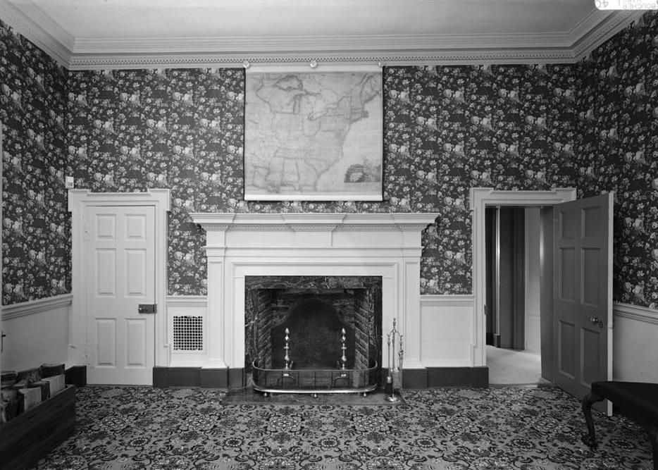 Montpelier - Snowden House, Laurel Maryland VIEW OF NORTHEAST, FIRST FLOOR ROOM, WEST WALL