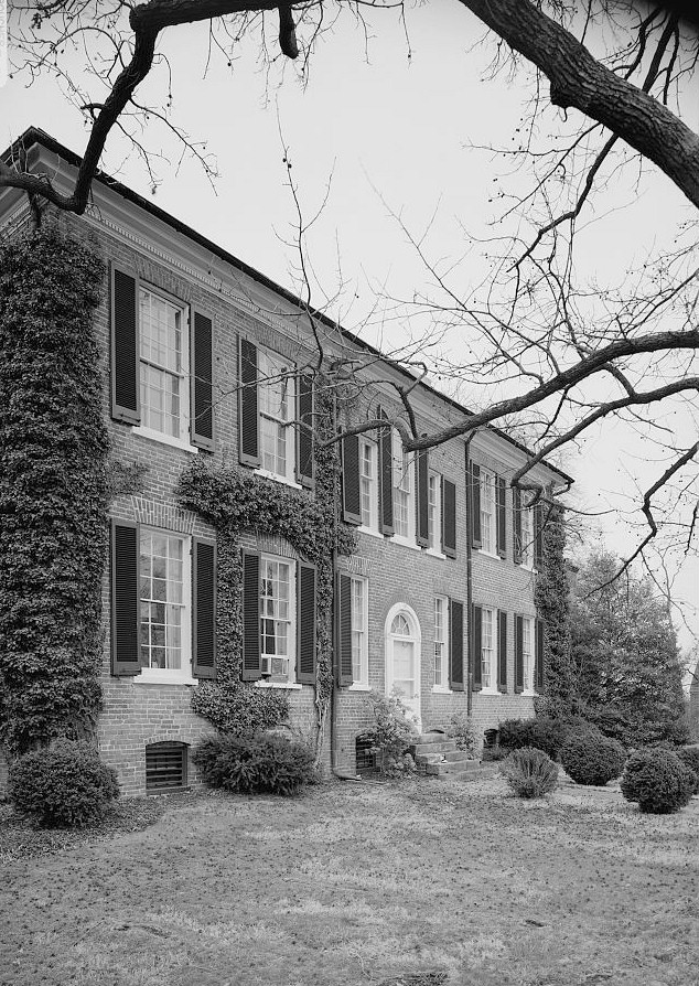 Poplar Hill -  His Lordships Kindness, Rosaryville Maryland SOUTHWEST GARDEN FRONT, FROM WEST