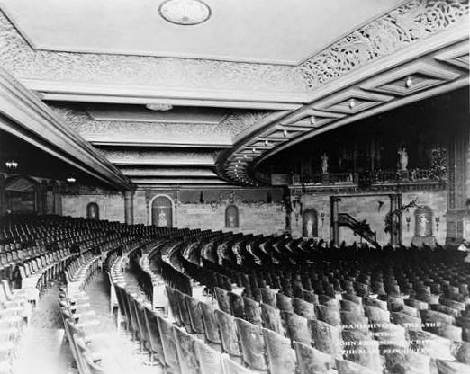 The Grand Riviera Theatre, Detroit Michigan NORTHWEST AUDITORIUM WALL UNDER BALCONY