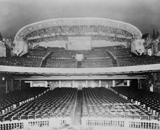 The Grand Riviera Theatre, Detroit Michigan REAR OF AUDITORIUM FROM STAGE