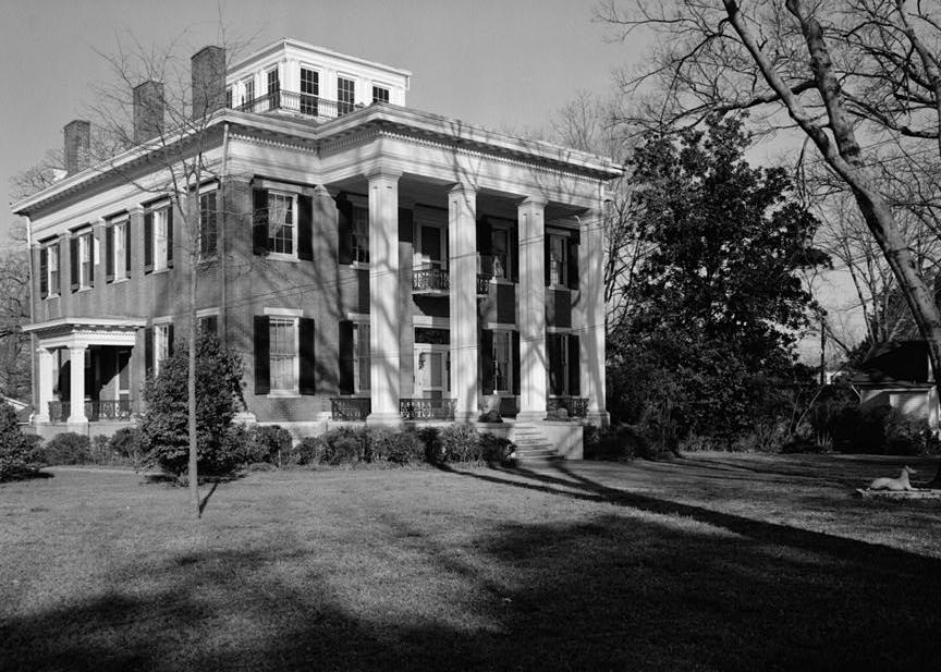 Riverview Mansion - Burris House - McLaran-Humphreys House, Columbus Mississippi 1975 SOUTH AND EAST SIDES