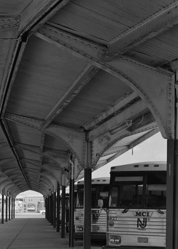 Union Station - Bus Terminal, Atlantic City New Jersey 1995 CANOPY IN PASSENGER LOADING PLATFORM ON NORTHWEST SIDE OF TERMINAL