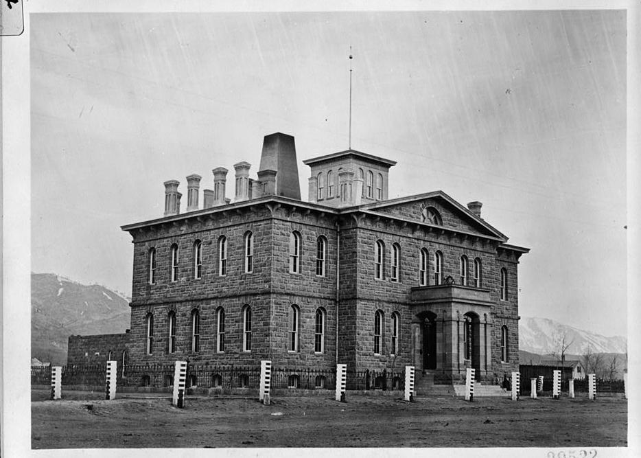 United States Mint - Nevada State Musuem Carson City Nevada SOUTH SIDE (LEFT) AND EAST FACADE, c. 1879