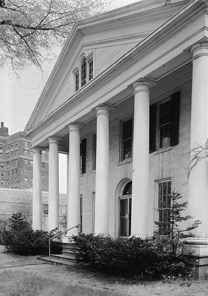 Ansley Wilcox House (Theodore Roosevelt Inaugural National Historic Site), Buffalo New York May 1965, WEST (FRONT) ELEVATION FROM SOUTHWEST