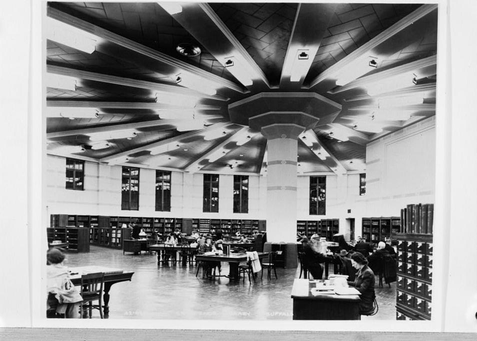 Cyclorama Building, Buffalo New York 1946 LIBRARY READING ROOM