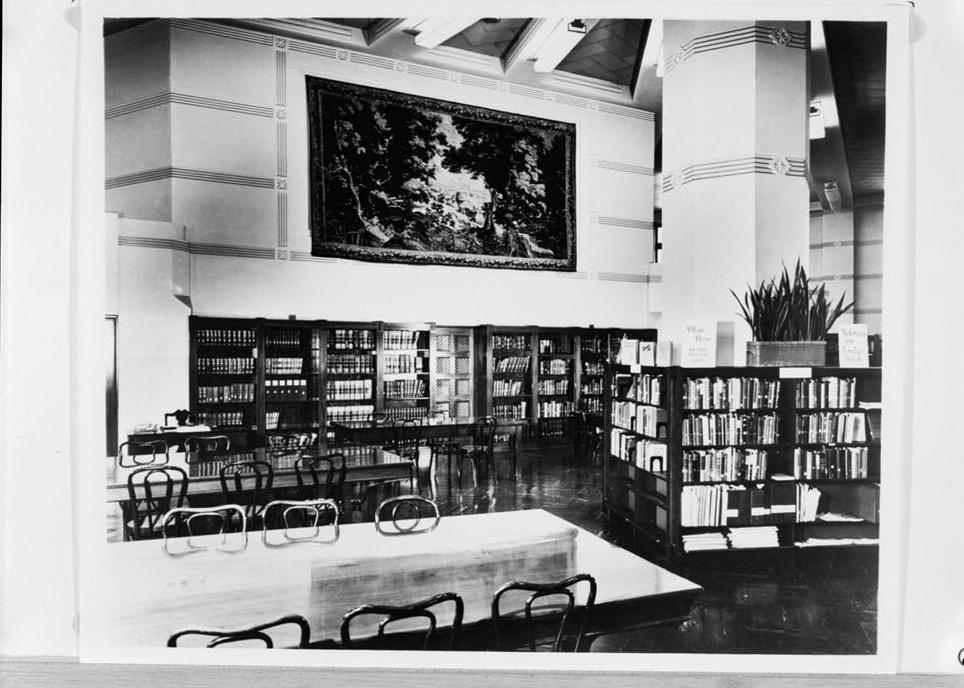 Cyclorama Building, Buffalo New York 1945 LIBRARY READING ROOM