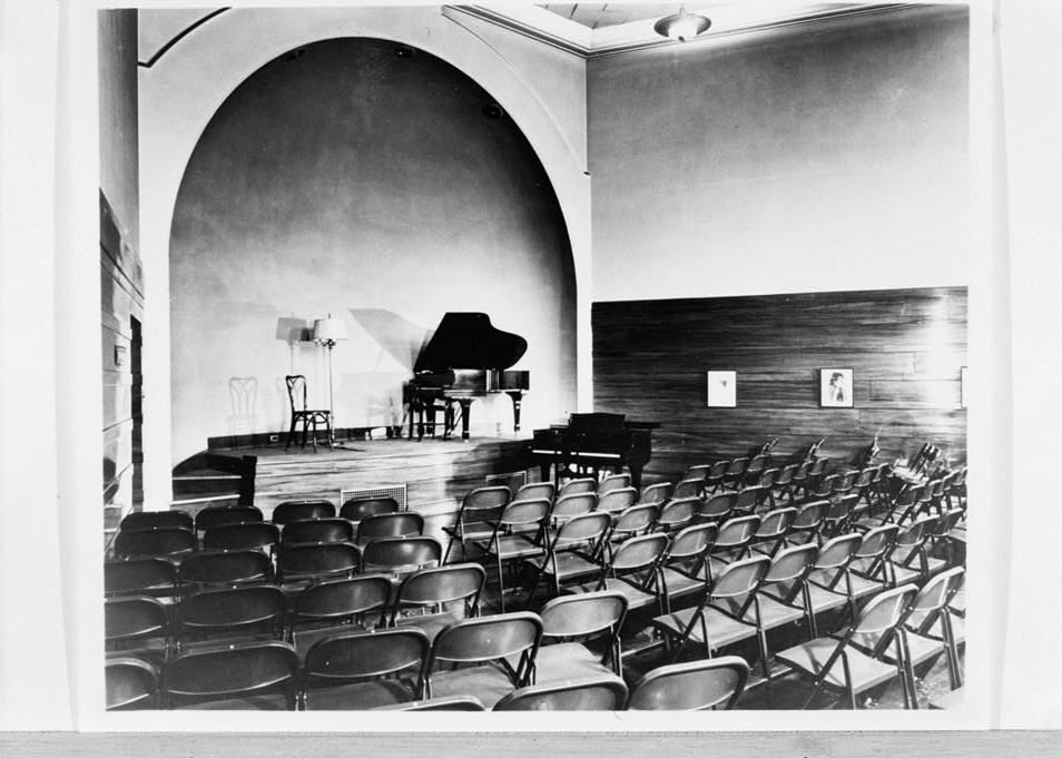 Cyclorama Building, Buffalo New York 1946 LIBRARY AUDITORIUM LOOKING WEST