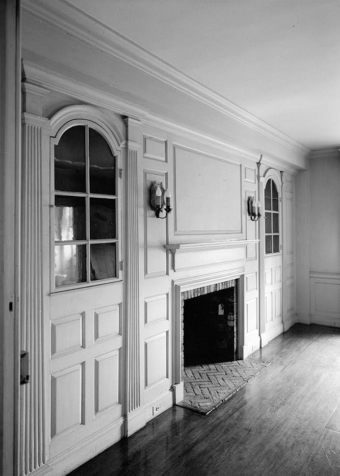 Caumsett Manor – Marshall Field Estate, Cold Spring Harbor New York FIRST FLOOR, PARLOR, DETAIL OF PANELING AND FIREPLACE
