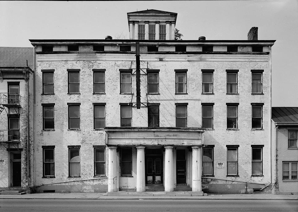 General Worth Hotel, Hudson New York 1969 EAST (FRONT) ELEVATION