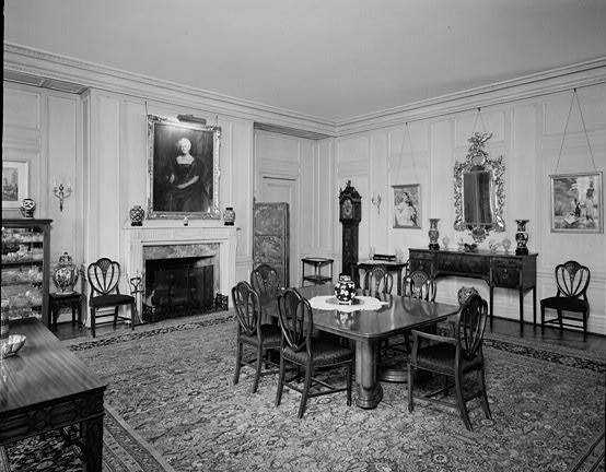 Hiram W. Sibley House, Rochester New York 1968 FIRST FLOOR  DINING ROOM