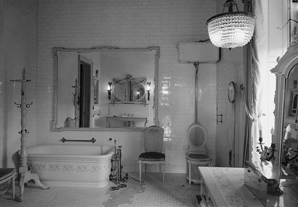 The Elms (Edward J. Berwind House), Newport Rhode Island MRS. BERWIND'S BATHROOM, LOOKING EAST