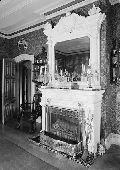 Malbone Mansion (J. Prescott Hall-Henry Bedlow House), Newport Rhode Island FIREPLACE IN NORTH PARLOR