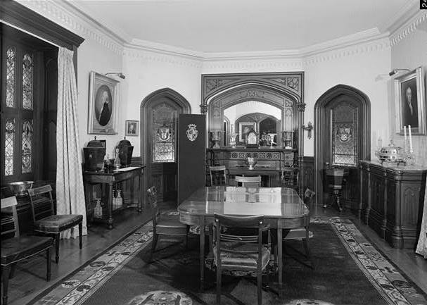 Malbone Mansion (J. Prescott Hall-Henry Bedlow House), Newport Rhode Island DINING ROOM, LOOKING NORTH