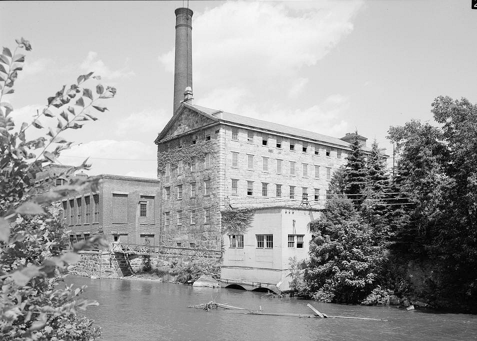 Woonsocket Company Mill 2, Woonsocket Rhode Island 1969 NORTHWEST AND SOUTHWEST ELEVATIONS, VIEW LOOKING EAST.