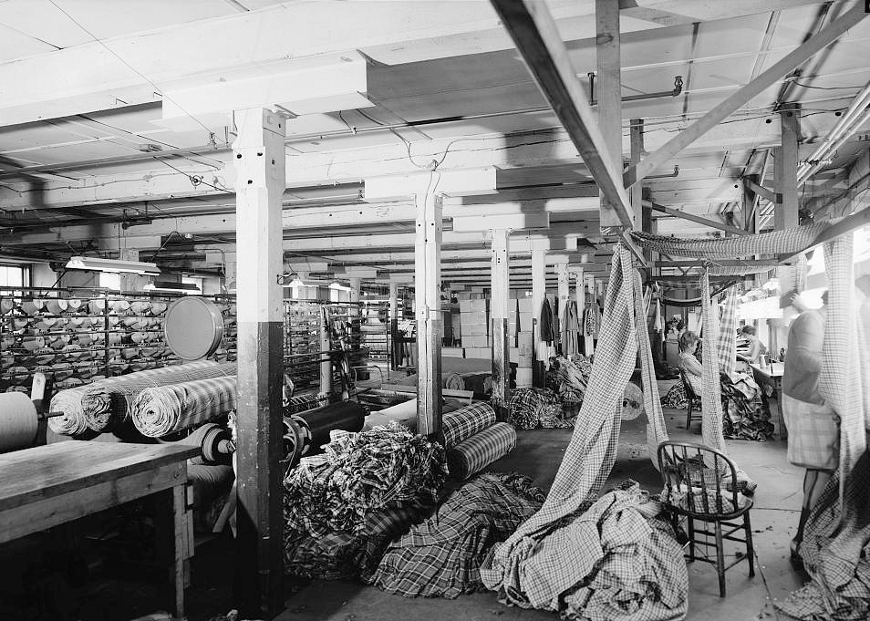 Woonsocket Company Mill 2, Woonsocket Rhode Island 1969 INTERIOR, THIRD FLOOR, VIEW #2.