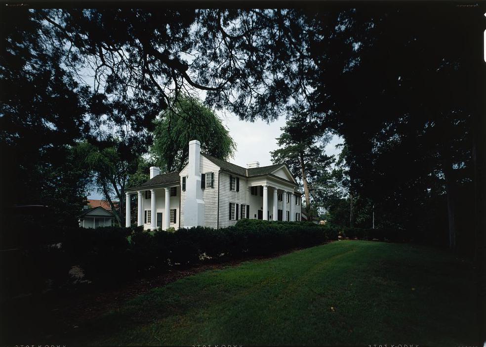 Fort Hill - McElhenny-Calhoun-Clemson House, Clemson South Carolina Looking from the northeast
