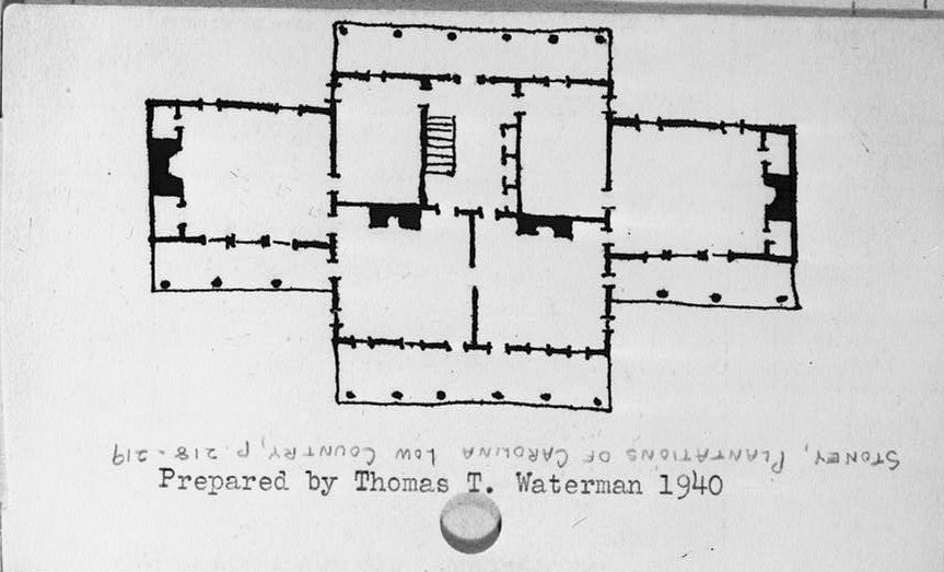 Springfield Plantation House, Eutawville South Carolina 1940 Floor Plan