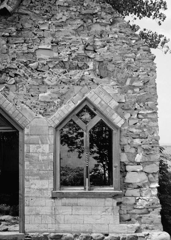 Old Fort Randall Church, Fairfax South Dakota 1947 DETAIL OF WINDOW #8, EAST ELEVATION OF CHAPEL.