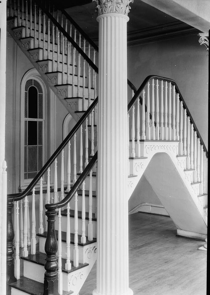Belmont Mansion, Nashville Tennessee 1936 STAIRS FROM SECOND FLOOR TO OBSERVATION TOWER (LOOKING SOUTHWEST).