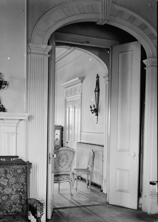 Berkeley Plantation - Harrison Family Home, Charles City Virginia Interior of hall (ca. 1934-35)