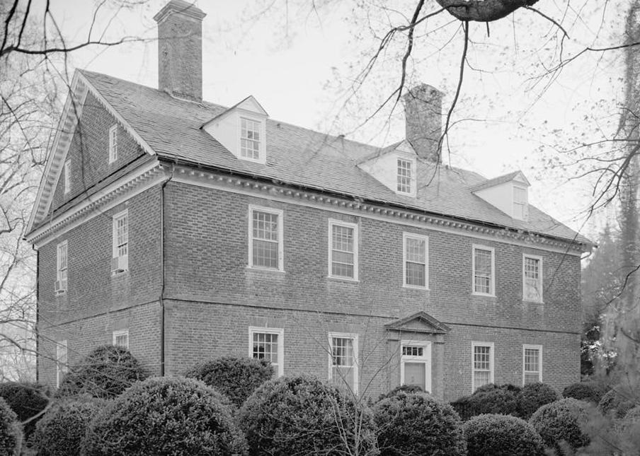 Berkeley Plantation - Harrison Family Home, Charles City Virginia NORTH AND EAST SIDES (1981)