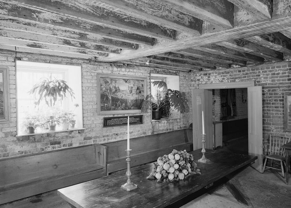 Berkeley Plantation - Harrison Family Home, Charles City Virginia CELLAR ROOM LOCATED IN SOUTHEAST CORNER OF HOUSE (1981)
