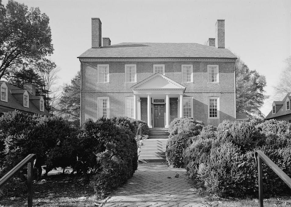 Kenmore House, Fredericksburg Virginia 1984  AXIAL VIEW, EAST FRONT