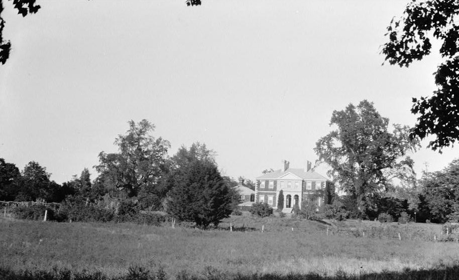 Mount Airy Plantation, Warsaw Virginia Distant view from south (1971)