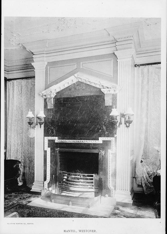 Westover Mansion, Westover Virginia  SOUTHEAST DRAWING ROOM MANTELPIECE